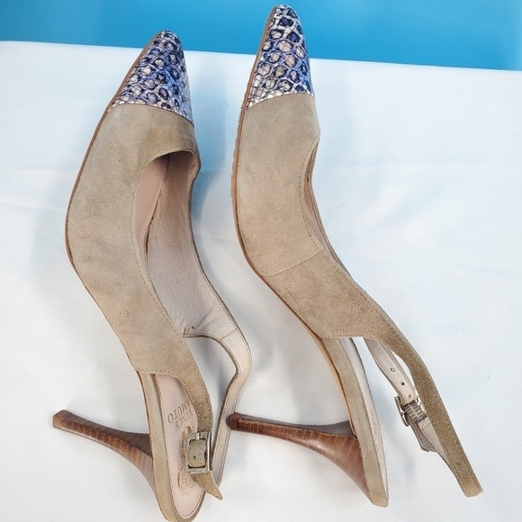 Vince Camuto slingback pointed toe pumps 9 - Picture 2 of 16